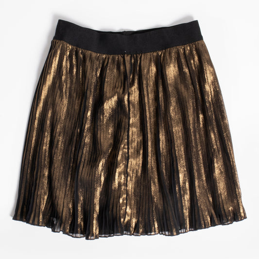 Metallic Mini Pleat Skirt